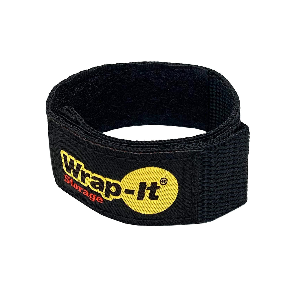 Wrap-It Quick-Straps 9in black strap neatly bundles cords for quick access