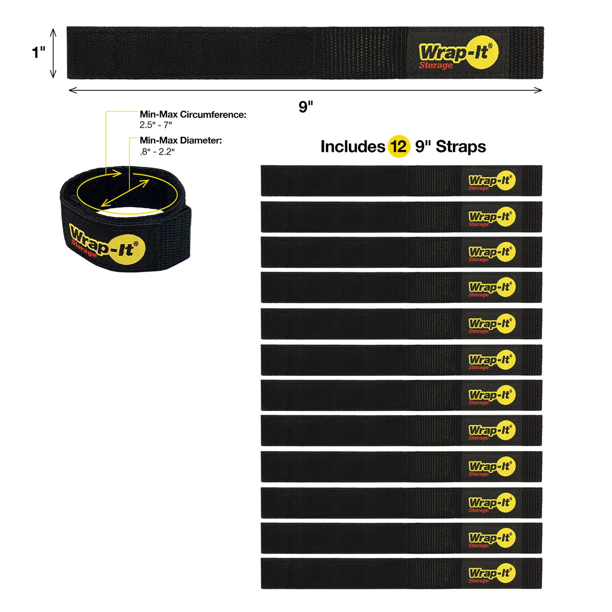 Wrap-It Quick-Straps coiled hose secured for fast, mess-free storage