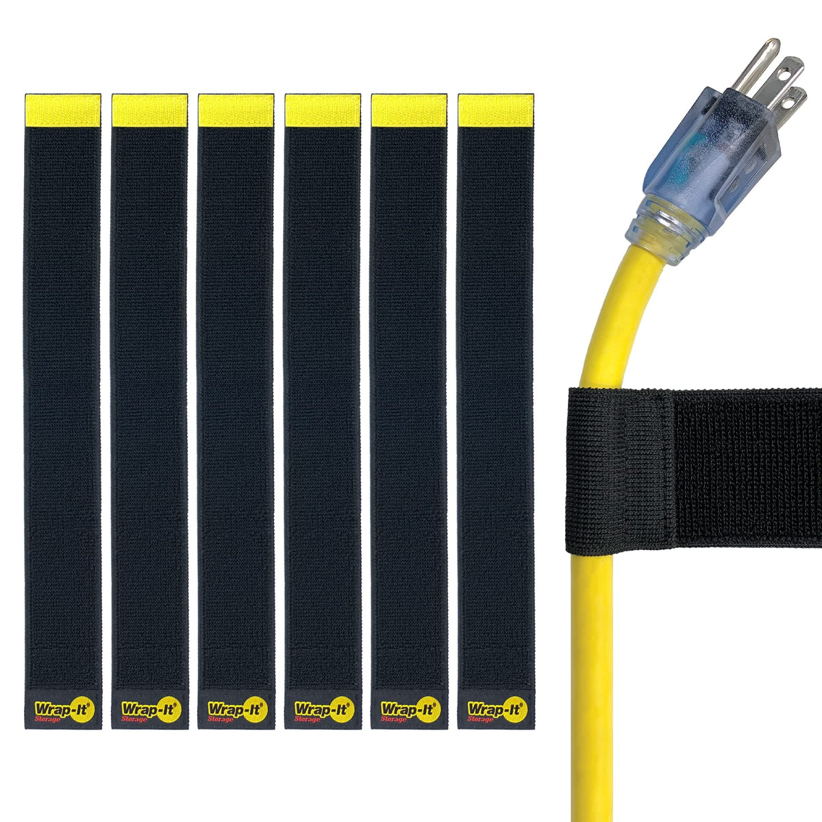 Wrap-It Selfie Straps wrap securely around cords for tidy cable management