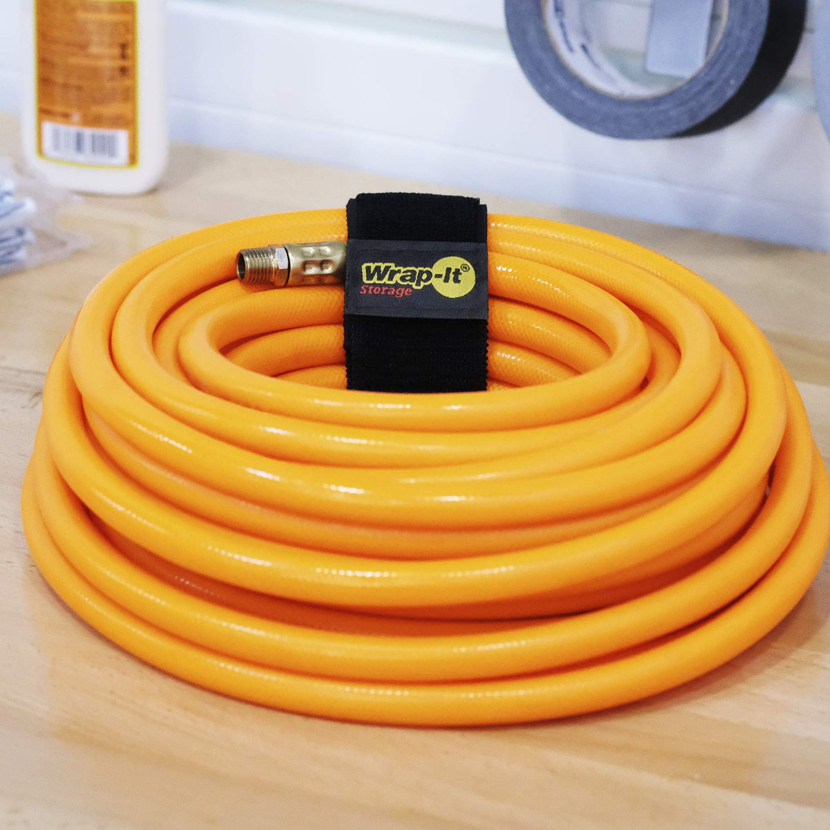 Selfie Straps stretch with elastic grip to cinch hoses and cables