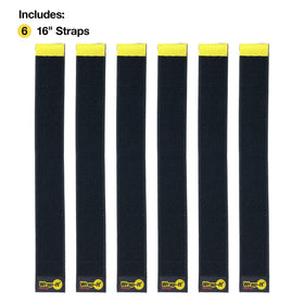 Selfie Straps bright yellow tab helps identify cords during use