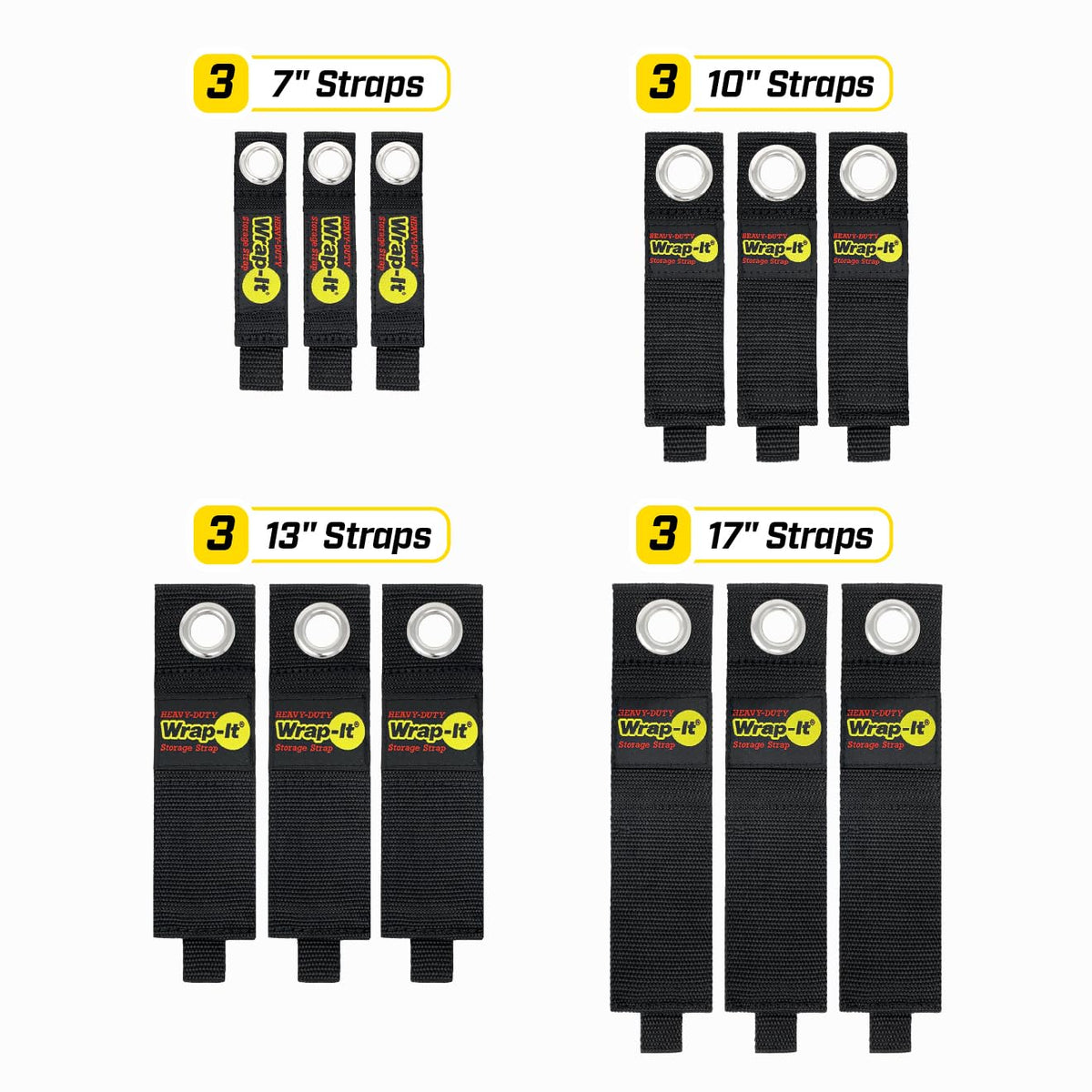 Wrap-It Storage 10-inch strap securing an extension cord for easy access