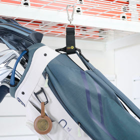 Secure storage for cords, hoses, and small tools in seconds