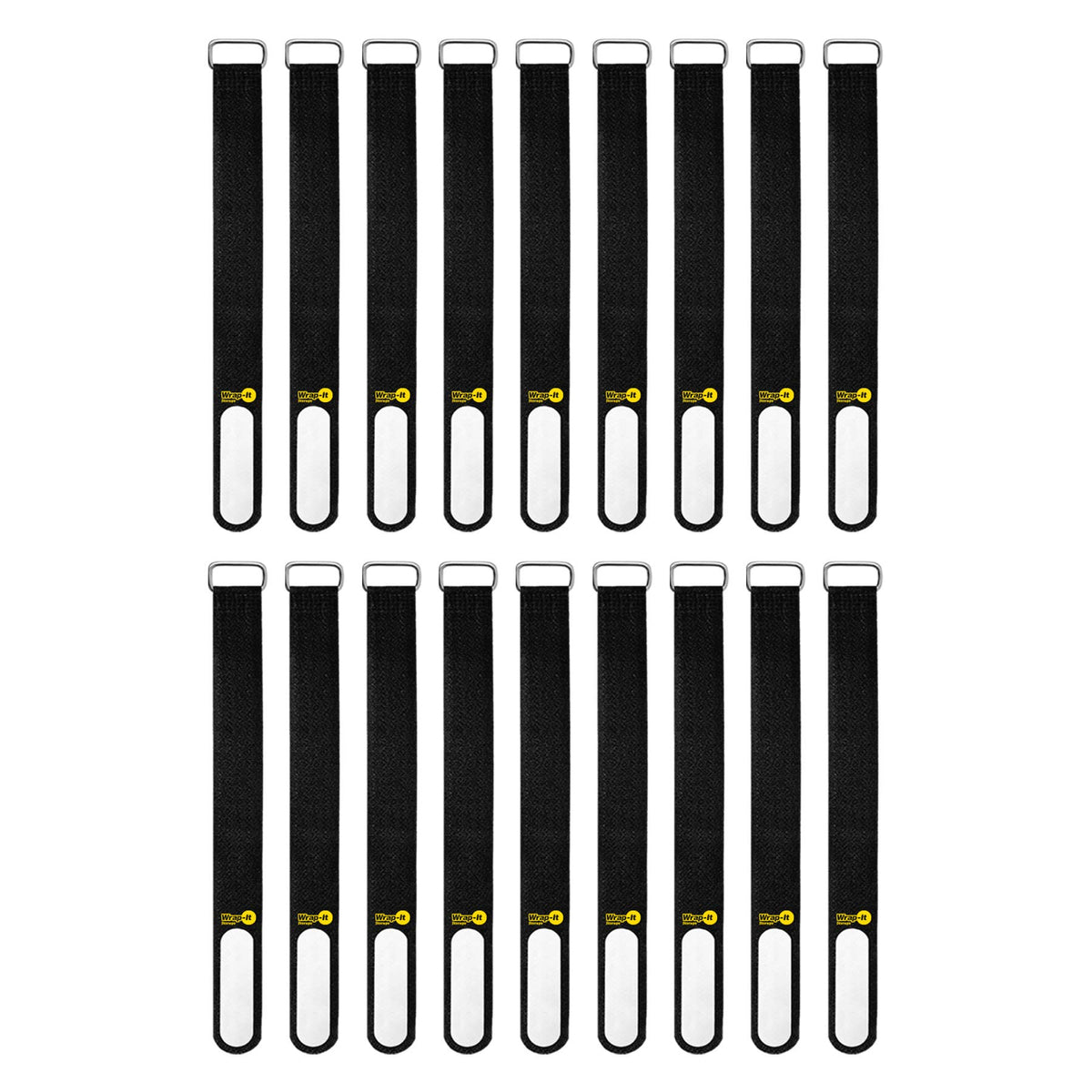 Wrap-It Storage cinch straps with write-on label for quick cord identification.