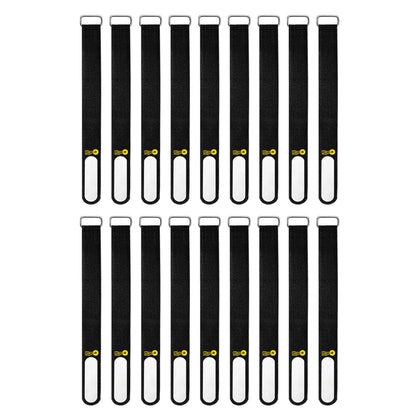 Wrap-It Storage cinch straps with write-on label for quick cord identification.