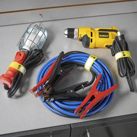Cinch-Straps showing write-on label tab for easy identification