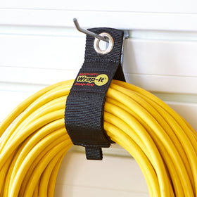 Wrap-It Storage Clutter Crusher Heavy-Duty Strap 10-inch ready for long hoses.