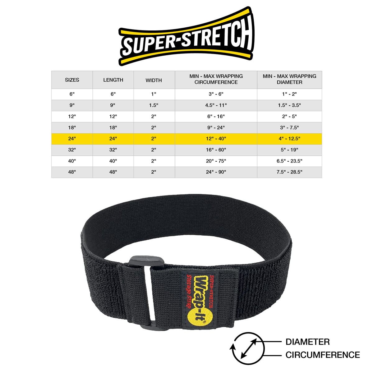 Wrap-It Storage DIY storage solution strap versatile for garage and workshop.