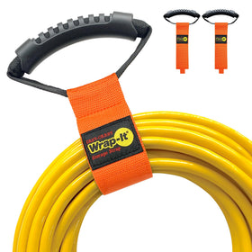 Wrap-It Storage easy-carry strap 17-inch orange used to bundle hoses.