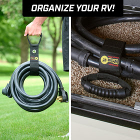 Wrap-It Storage Easy-Carry strap uses durable nylon and a grommet for longevity.