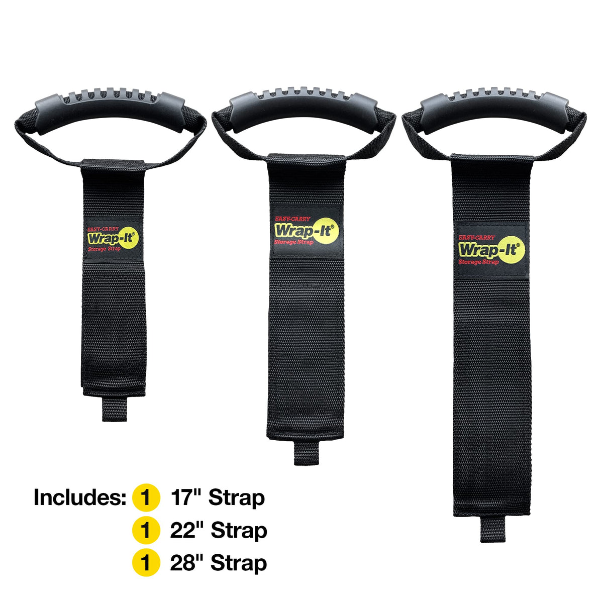 Wrap-It Storage Easy-Carry 28-inch strap secures bulky items for easy transport