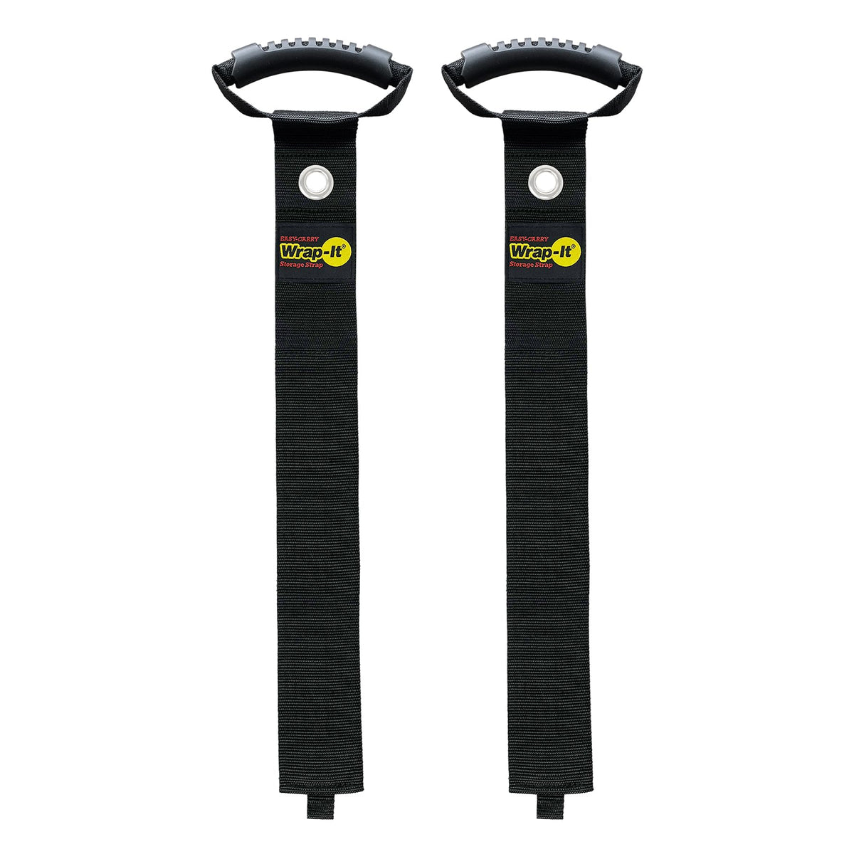 Wrap-It Storage Easy-Carry 48-inch strap with grommet bundles cords for durable garage organization
