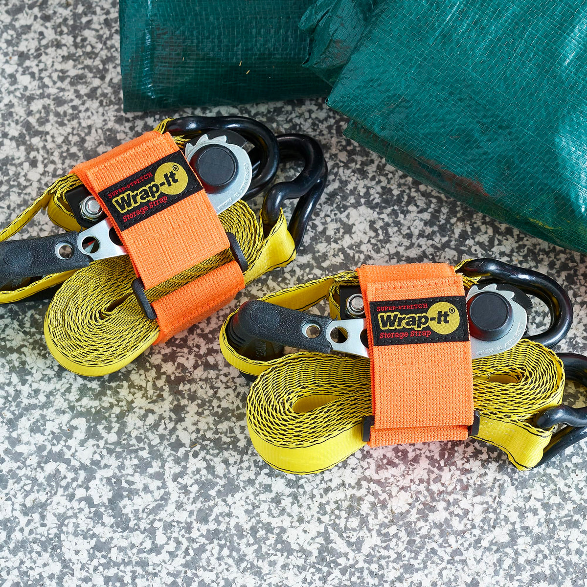 Wrap-It Storage elastic cinch strap offers adjustable tension for bundles