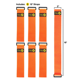 Wrap-It Storage extension cord organizer orange strap 18inch