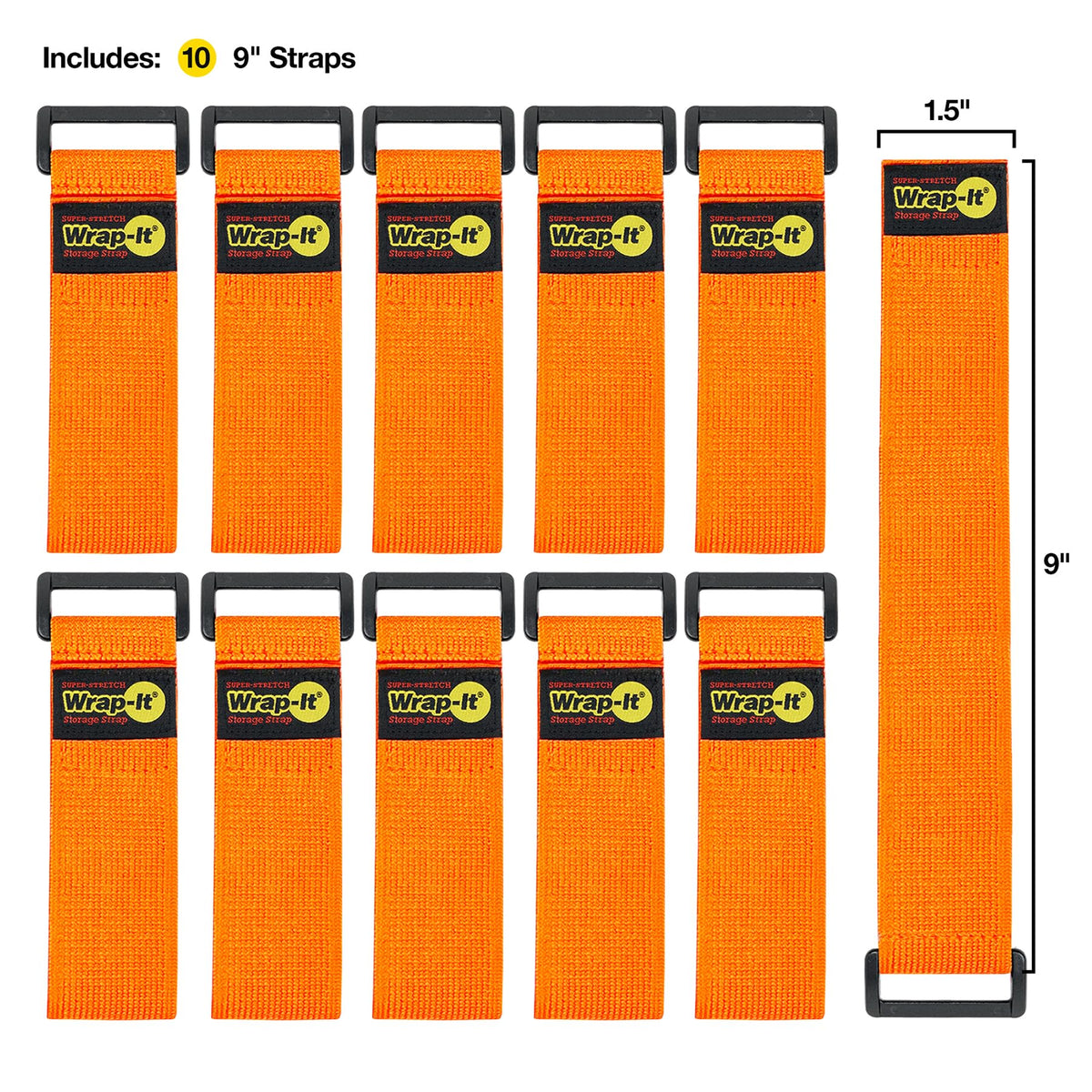 Wrap-It Storage extension cord organizer strap keeps outlets tidy