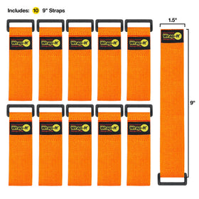Wrap-It Storage extension cord organizer strap keeps outlets tidy