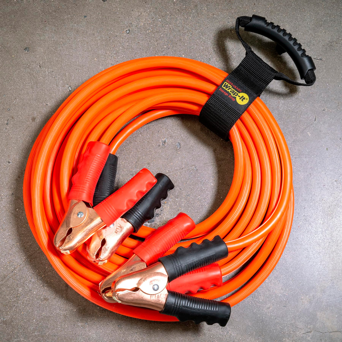 Wrap-It Storage garage-hooks-hanger strap doubles as wall hanger for garage storage