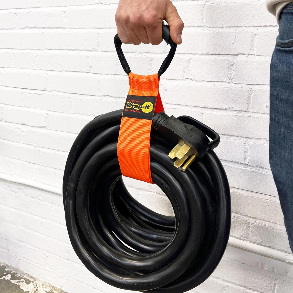 Wrap-It Storage nylon hook-and-loop close-up demonstrates durable fastening.
