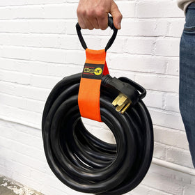 Wrap-It Storage nylon hook-and-loop close-up demonstrates durable fastening.