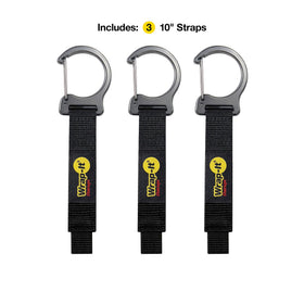 Wrap-It Storage Quick Clips demonstrate garage organization for easy tool access
