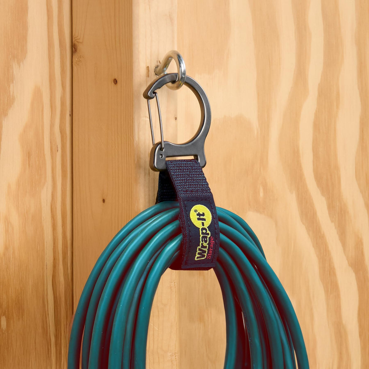 Wrap-It Storage Quick Clips hose storage strap helps tidy garage spaces