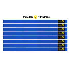Wrap-It Storage Quick-Straps blue cable wrap for tidy cords and easy access