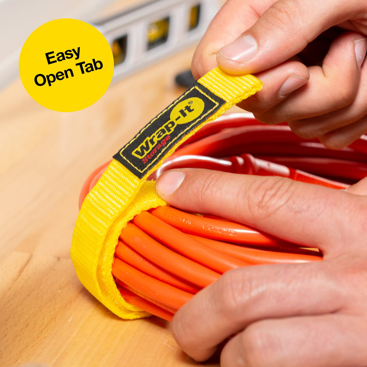 Wrap-It Storage Quick-Straps marine-grade polypropylene resist weather exposure.