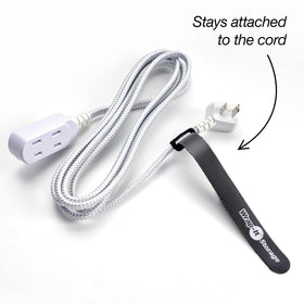 Wrap-It Storage 8in cable ties in a backpack for organized travel cords