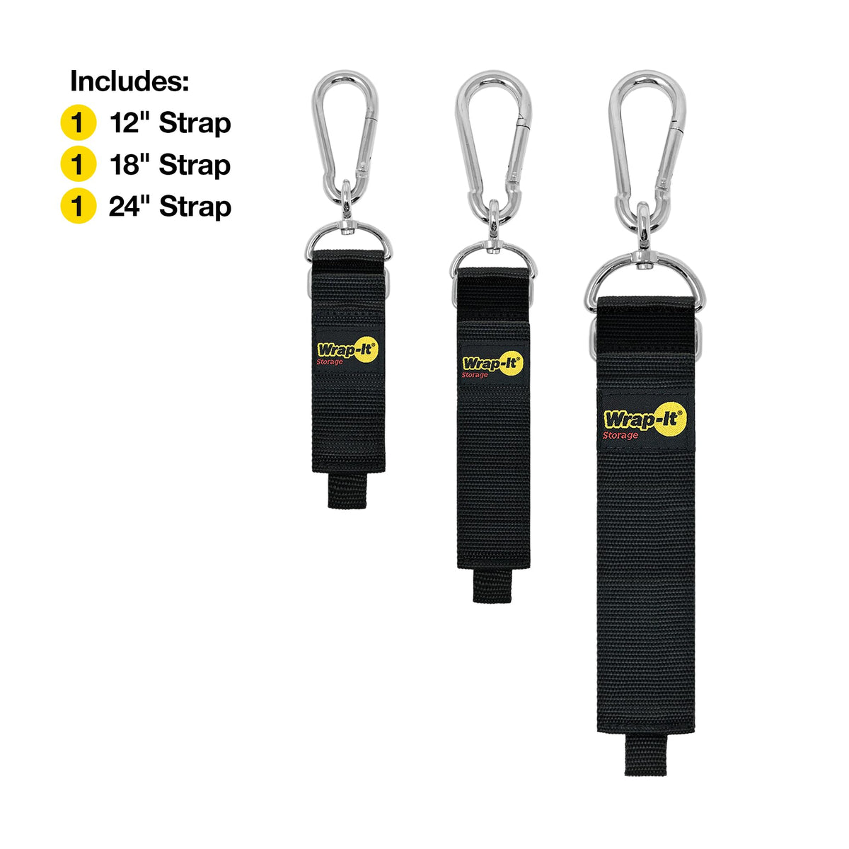 Wrap-It Storage 18-inch strap close-up showing durable webbing and stitching for long-lasting use