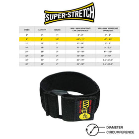 Wrap-It Storage strap wide to 1.5 inches adapts to many items