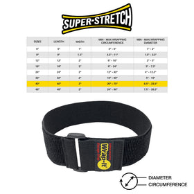 Wrap-It Storage three-pack cinch straps arranged for garage and RV use
