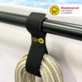 Wrap-It Twin-Straps heavy-duty cords tamed in garden and patio setups.