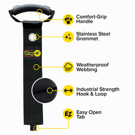 Wrap-It Storage wall-hang solution for quick access in a tool area