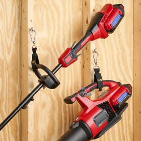 Durable 12-inch straps with carabiners for easy hanger use