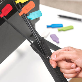 Unboxing Wrap-It Storage zipper cable sleeve 2-pack packaging