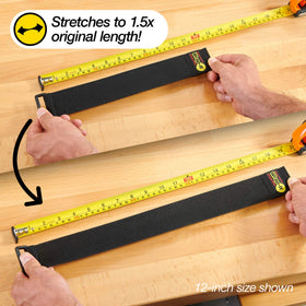 Wrap-It Straps keeping garage tools and cables tidy.