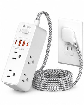 Wrxdmc 2-prong to 3-prong adapter for non-grounded outlets in older homes