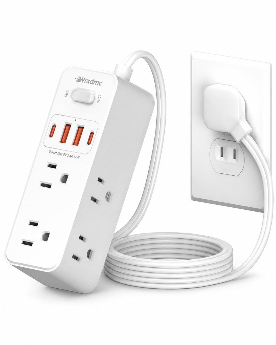 Wrxdmc 2-prong to 3-prong adapter upgrades older outlets for grounded use.