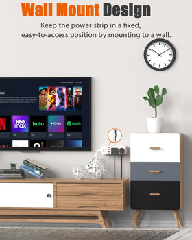 Wrxdmc wall-mountable design keeps cords neat and accessible.