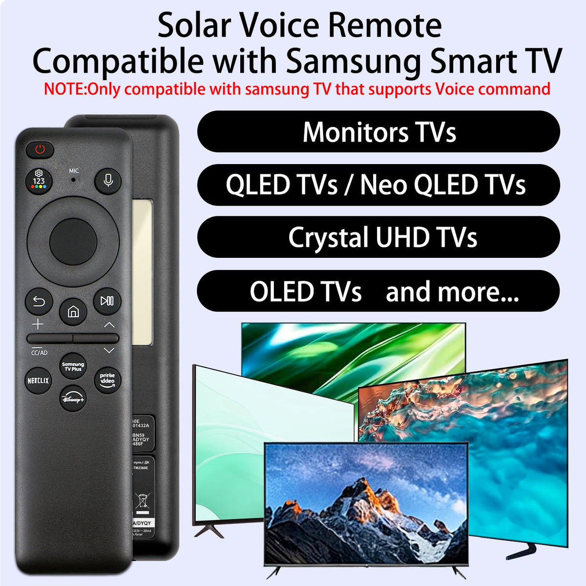 WSHAITE BN59-01432A remote Bluetooth setup for quick pairing with Samsung TVs.