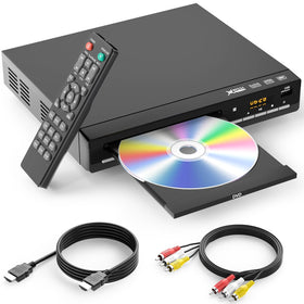 WSJSYH front view showing slim player and easy controls for simple setup