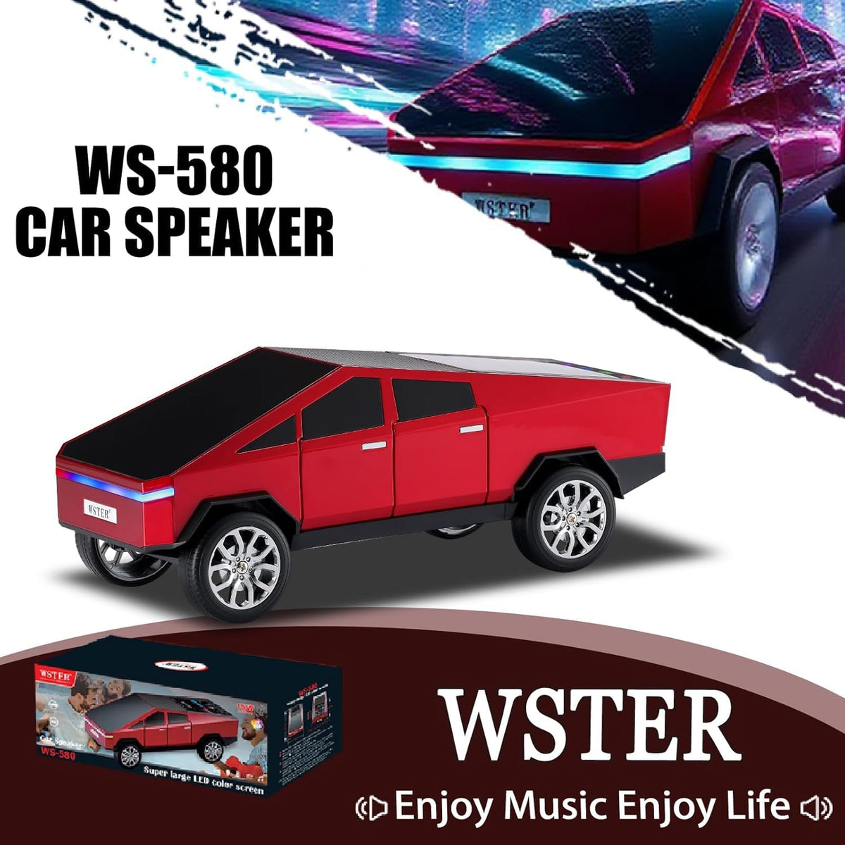 WSTER WS-580 top controls and buttons, easy on-device operation