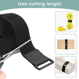 WSZJINB buckle-and-loop cable straps provide reliable tie-down for gear.