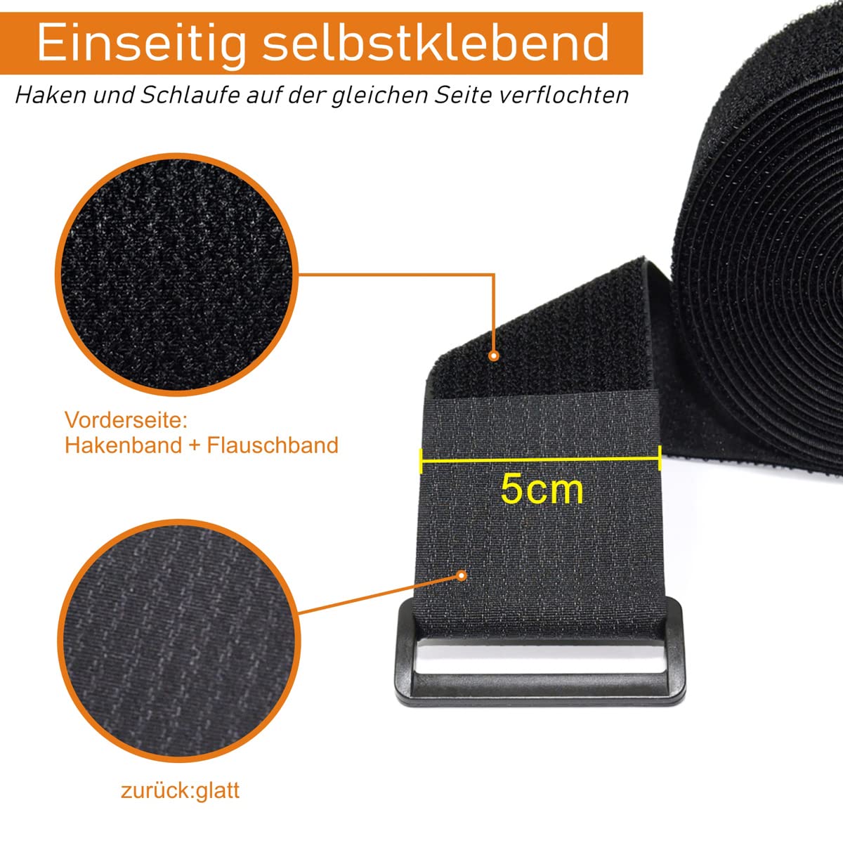 WSZJINB cut-to-length strap showing customizable length for precise fits.