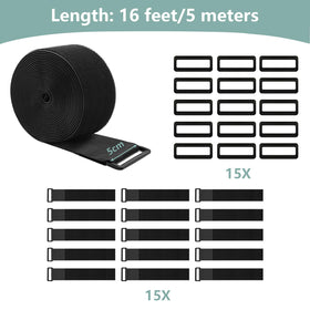 WSZJINB wide cable ties in use for organized storage and quick access.