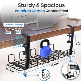 WTADAY 4mm steel wire tray supports heavy cables neatly.
