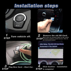 WTEYAR map displayed on Mazda screen, illustrates clear routing and responsive UI