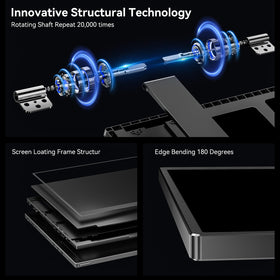 WUAWE back panel ports showing USB-C and mini HDMI convenience
