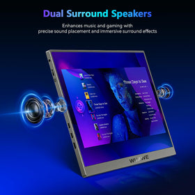 WUAWE 100% sRGB color accuracy supports vibrant art and photo previews.