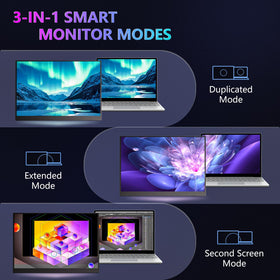 WUAWE anti-glare FHD 1200p display for clearer work and entertainment.